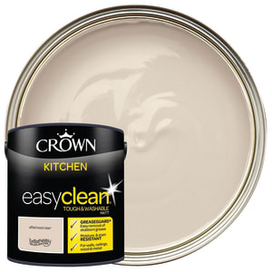 Crown Easyclean Matt Emulsion Kitchen Paint - Afternoon Tea - 2.5L