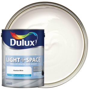 Dulux Light+ Space Matt Emulsion Paint - Absolute White - 5L