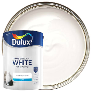 Dulux Matt Emulsion Paint - Pure Brilliant White - 5L