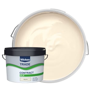 Wickes Trade Contract Silk Emulsion Paint - Magnolia - 10L
