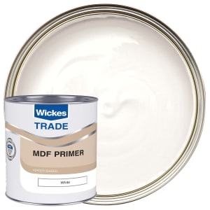Wickes Trade MDF Primer Paint - White - 1L