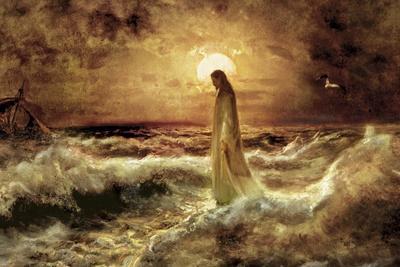 Christ on Water - Giclee Print, 18x12