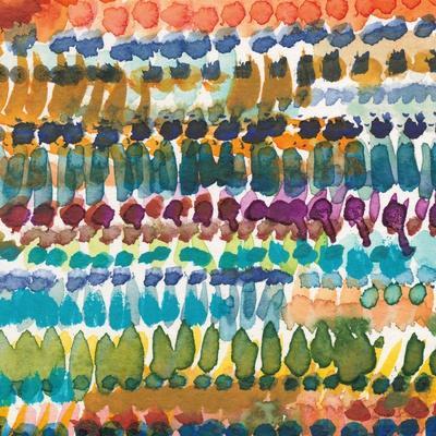 Colorful Patterns V Crop I - Wall Art Print, 16x16