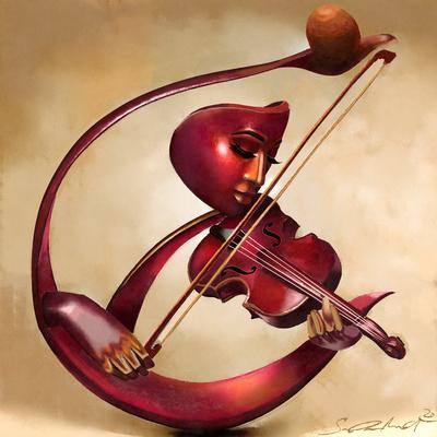 Ethereal Strings - Wall Art Print, 16x16