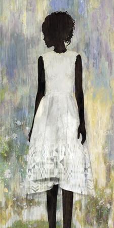 Girl in a Garden - Wall Art Print, 14x28