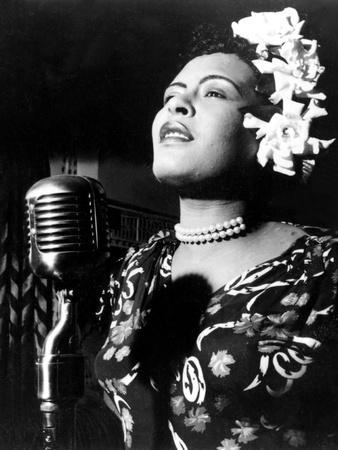 Jazz and Blues Singer Billie Holiday (1915-1959) in the 40's - Photo, 12x16