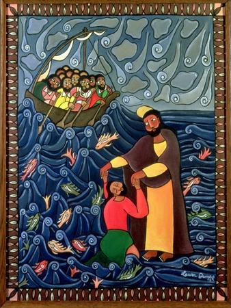 Jesus Walks on Water, 1998 - Giclee Print, 12x16