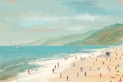 Santa Monica Beach - Wall Art Print, 18x12