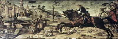 St. George Killing the Dragon - Giclee Print, 24x8 St. George Killing the Dragon - Giclee Print, 24x8