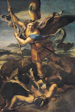 St. Michael Overwhelming the Demon, 1518 - Giclee Print, 12x18
