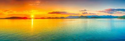 Sunrise Over The Sea. Panorama - Photographic Print, 24x8
