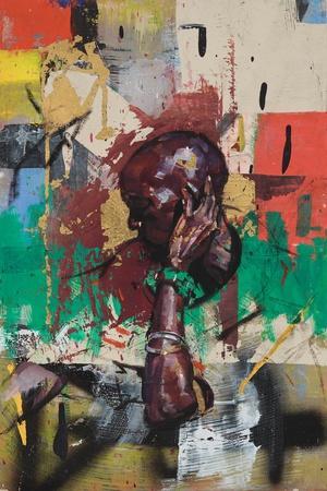 The ear is coming back (oil on canvas) - Giclee Print, 12x18 The ear is coming back (oil on canvas) - Giclee Print, 12x18