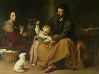 The Holy Family with the Little Bird, circa 1650 - Giclee Print, 16x12 The Holy Family with the Little Bird, circa 1650 - Giclee Print, 16x12