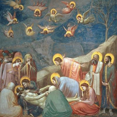 The Lamentation of Christ, circa 1305 - Giclee Print, 16x16 The Lamentation of Christ, circa 1305 - Giclee Print, 16x16