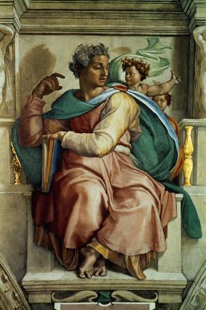 The Sistine Chapel; Ceiling Frescos after Restoration, the Prophet Isaiah - Giclee Print, 12x18 The Sistine Chapel; Ceiling Frescos after Restoration, the Prophet Isaiah - Giclee Print, 12x18