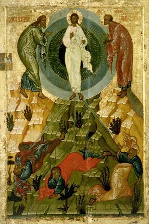 The Transfiguration of Our Lord, Russian Icon from the Holy Theotokos Dormition Church - Giclee Print, 12x18 The Transfiguration of Our Lord, Russian Icon from the Holy Theotokos Dormition Church - Giclee Print, 12x18