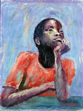 Thinking, 1990 - Giclee Print, 12x16 Thinking, 1990 - Giclee Print, 12x16