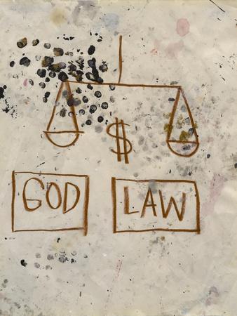 Untitled (God - Law) - Giclee Print, 12x16 Untitled (God - Law) - Giclee Print, 12x16