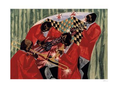 Village Quartet, 1954 - Giclee Print, 32x24